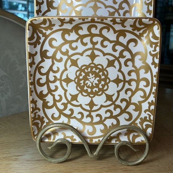 Casbah Gold Appetizer Plate by 222 Fifth (4) - Picture 3 of 8